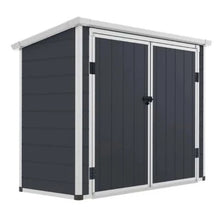Load image into Gallery viewer, Jasmine 6x3ft Plastic Storage Unit with Foundation Kit - Store More Garden Buildings
