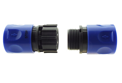 Male & Female Threaded Hose Quick Connector Set (Blue) - Best4Trade-Retail Garden watering