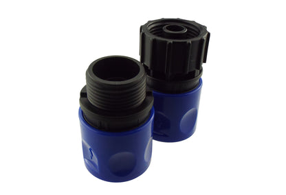 Male & Female Threaded Hose Quick Connector Set (Blue) - Best4Trade-Retail Garden watering