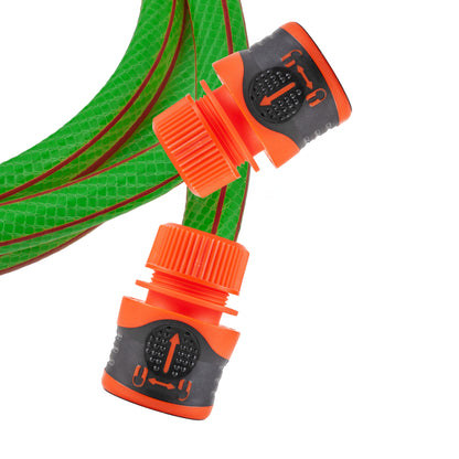 Premium Garden Hose Green with Orange Lock Connectors - Best4Trade-Retail Garden watering