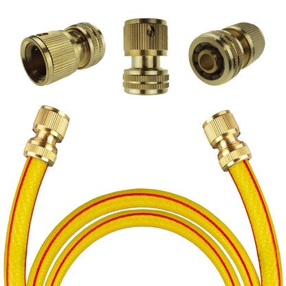 Premium Garden Hose Yellow with Brass Hose Connectors - Best4Trade-Retail Garden watering