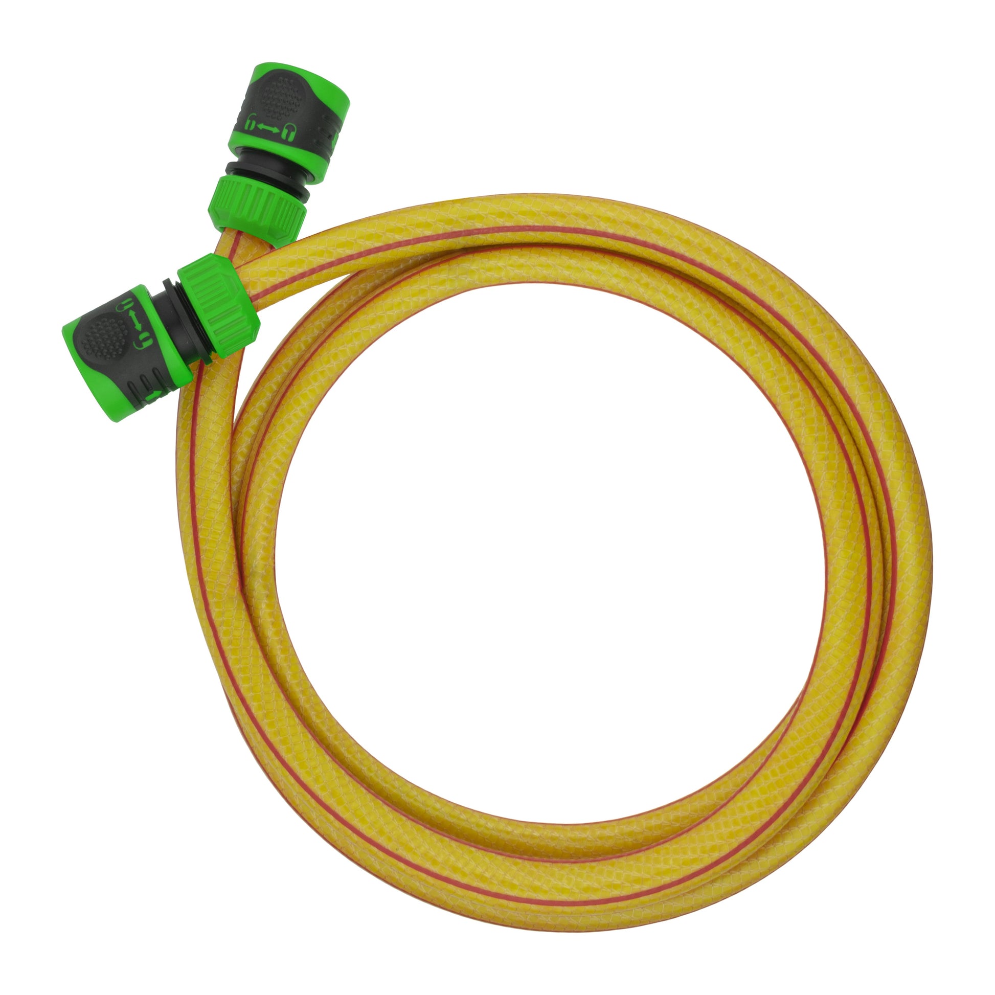 Premium Garden Hose Yellow with Green Lock Connectors - Best4Trade-Retail Garden watering