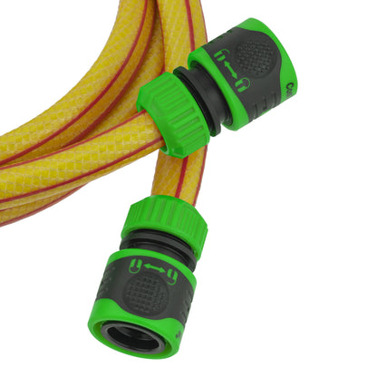 Premium Garden Hose Yellow with Green Lock Connectors - Best4Trade-Retail Garden watering
