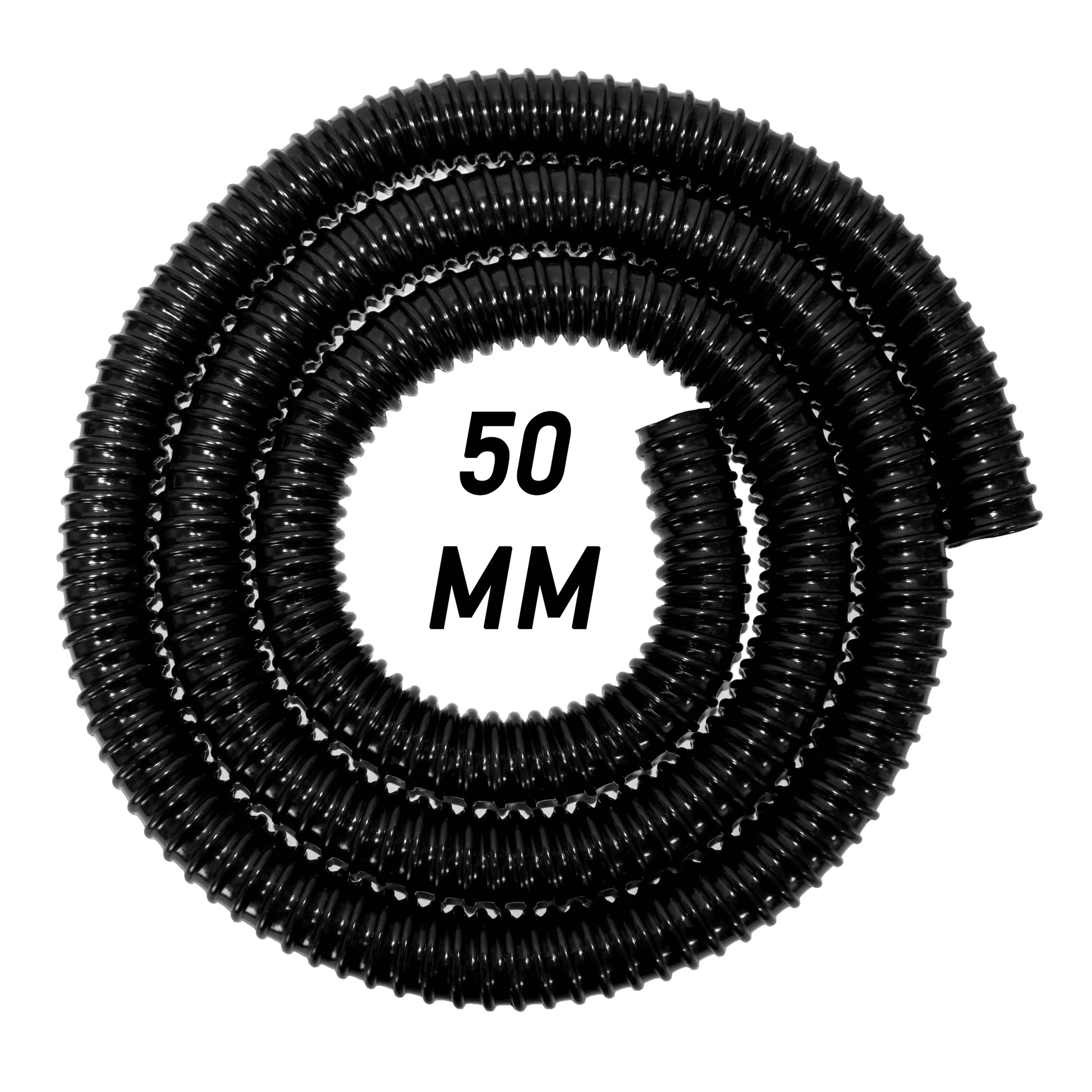 Corrugated Pipe 2" (50mm) with 2 x Double Wire Clips Set - Best4Trade-Retail Tech Hose & Fittings