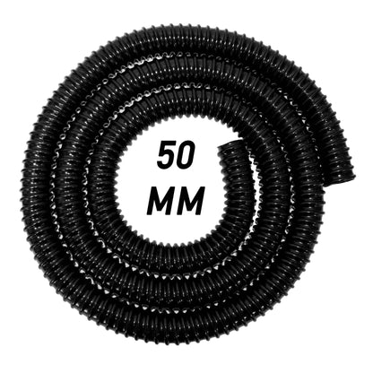 Corrugated Pipe 2" (50mm) with 2 x Double Wire Clips Set - Best4Trade-Retail Tech Hose & Fittings