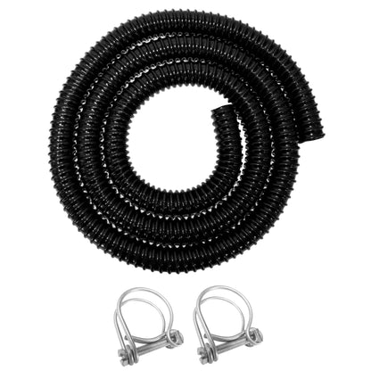 Corrugated Pipe 1.5" (40mm) with 2 x Double Wire Clips Set - Best4Trade-Retail Tech Hose & Fittings
