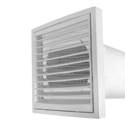 Through Wall Ventilation Kit Louvre Vent VC-KR0153 with White External Vent - Best4Trade-Retail OTHER