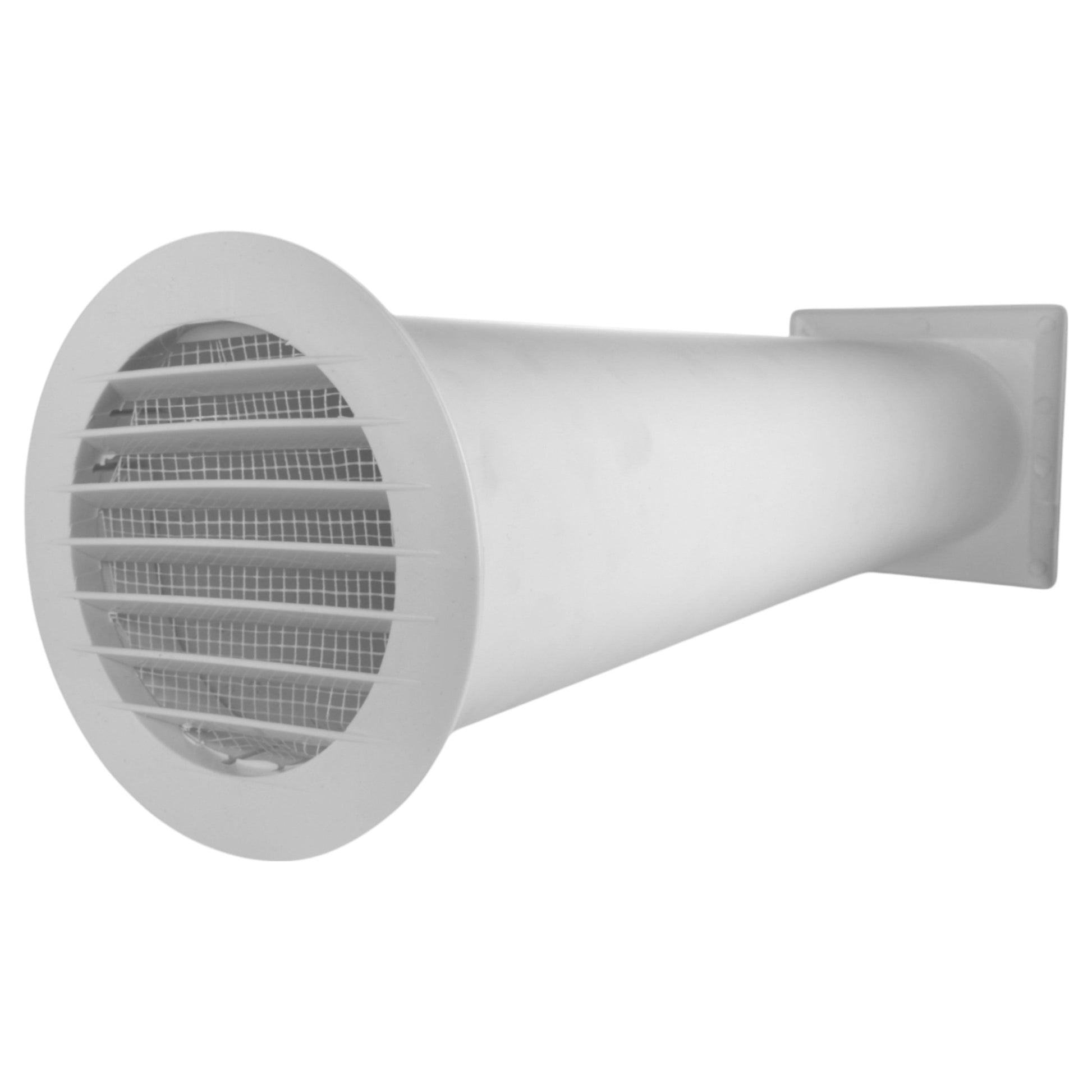 Through Wall Ventilation Kit Round Louvre Vent VC-KRO0184 with Graphite External Vent - Best4Trade-Retail OTHER