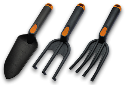 3-Element Garden Tool Set with Fiberglass Handles - Best4Trade-Retail
