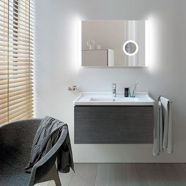 Kilmore Rectangular Mirror with Square LED Side Lights & On/Off Touch Sensor - Aqua Bathrooms