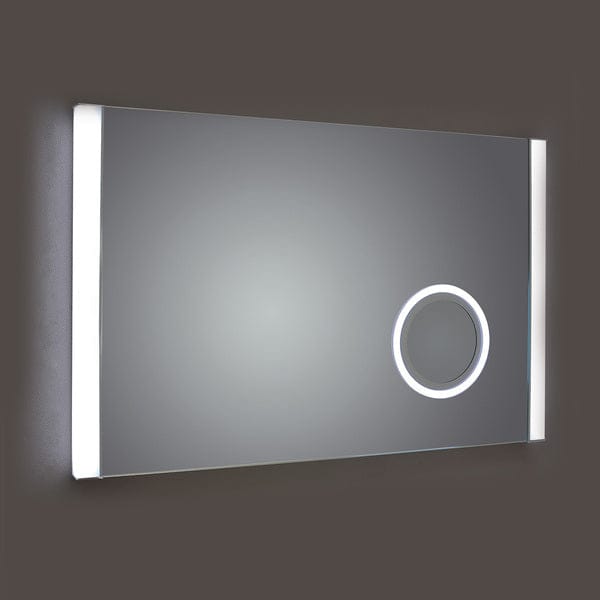 Kilmore Rectangular Mirror with Square LED Side Lights & On/Off Touch Sensor - Aqua Bathrooms