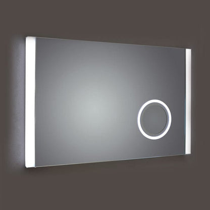 Kilmore Rectangular Mirror with Square LED Side Lights & On/Off Touch Sensor - Aqua Bathrooms