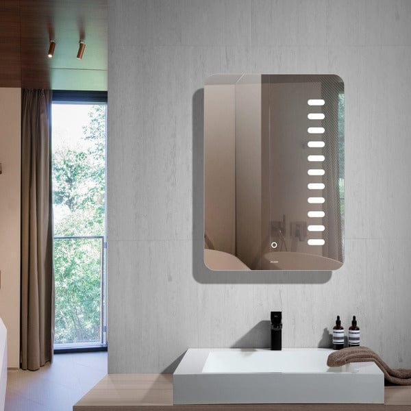 Kinsale Rectangular LED Mirror with Demister Pad & On/Off Touch Sensor - Aqua Bathrooms