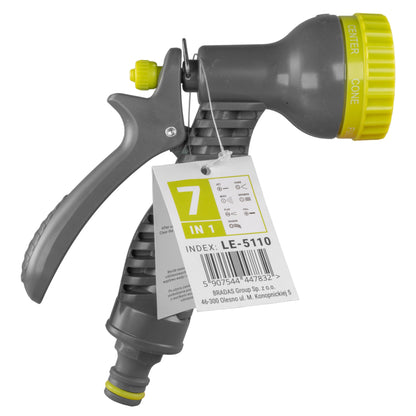 Hose Gun Water Sprayer 7-Pattern Adjustable, Lime - Best4Trade-Retail Garden watering