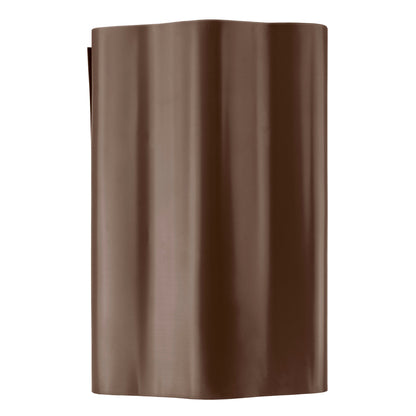 Wavy Plastic Garden Lawn Edging, H=25CM, L=9M, Brown - Best4Trade-Retail Garden tools & Accesories