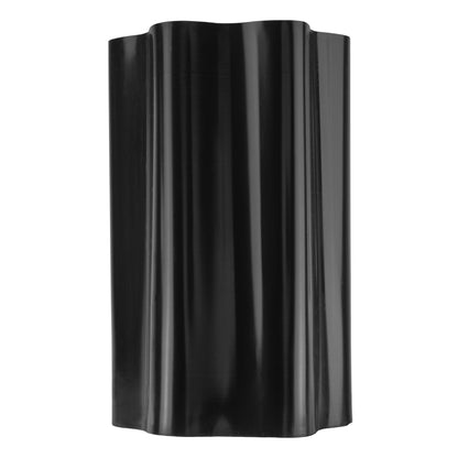 Wavy Plastic Garden Lawn Edging, H=25CM, L=9M, Black - Best4Trade-Retail Garden tools & Accesories