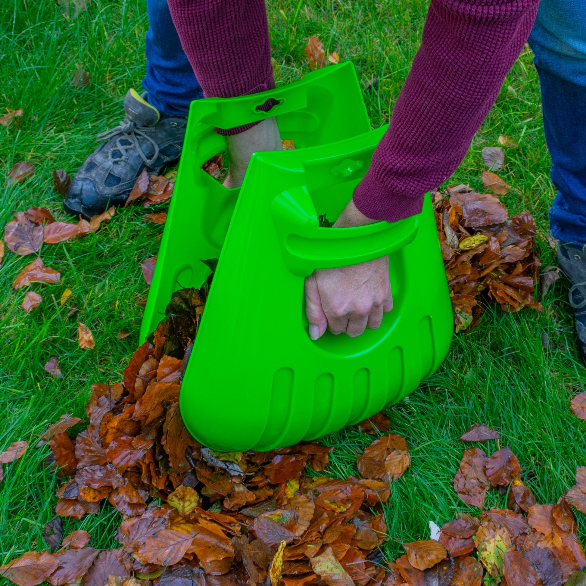 Leaf Grab Large Garden Cleaning Scoops, Green - Best4Trade-Retail Garden tools & Accesories
