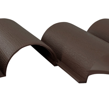 Lawn Edging, Plastic Palisade Wood Effect, 2.5m Box, Brown - Best4Trade-Retail Garden tools & Accesories