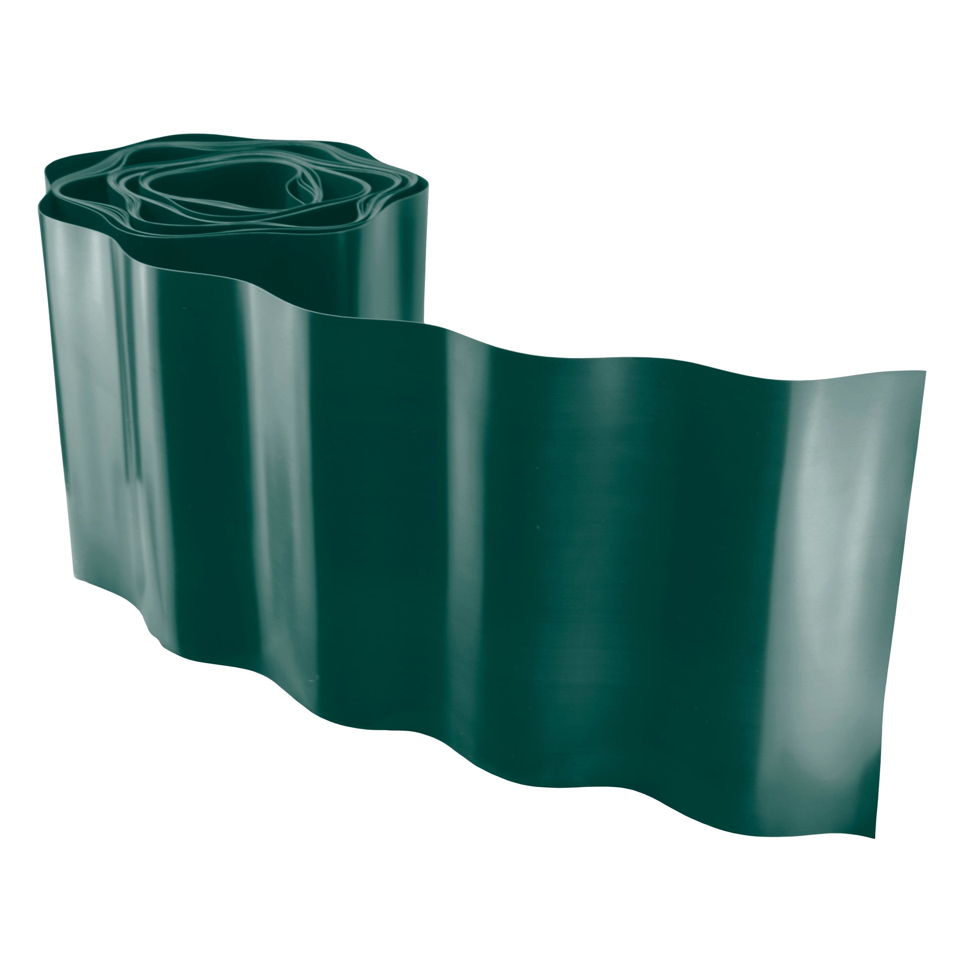 Wavy Plastic Garden Lawn Edging, H=25CM, L=9M, Green - Best4Trade-Retail Garden tools & Accesories