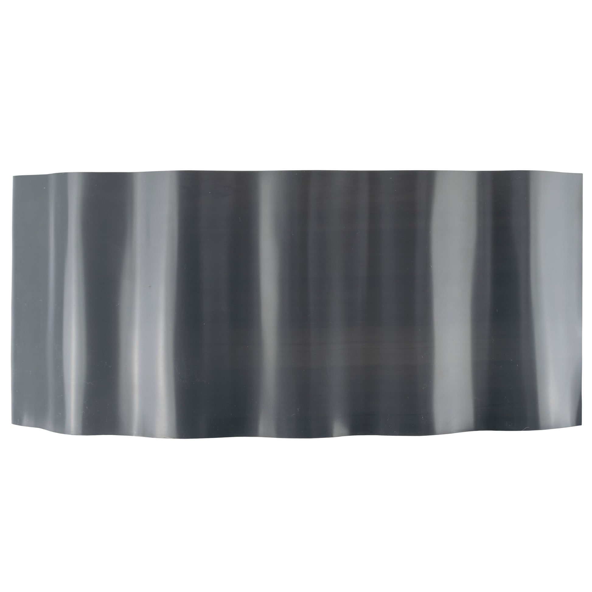 Wavy Plastic Garden Lawn Edging, H=25CM, L=9M, Gray - Best4Trade-Retail Garden tools & Accesories