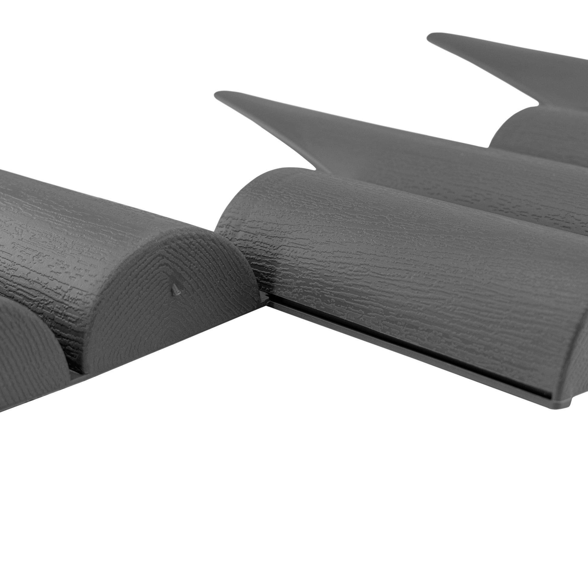 Lawn Edging, Plastic Palisade Wood Effect, 2.5m Box, Gray - Best4Trade-Retail Garden tools & Accesories