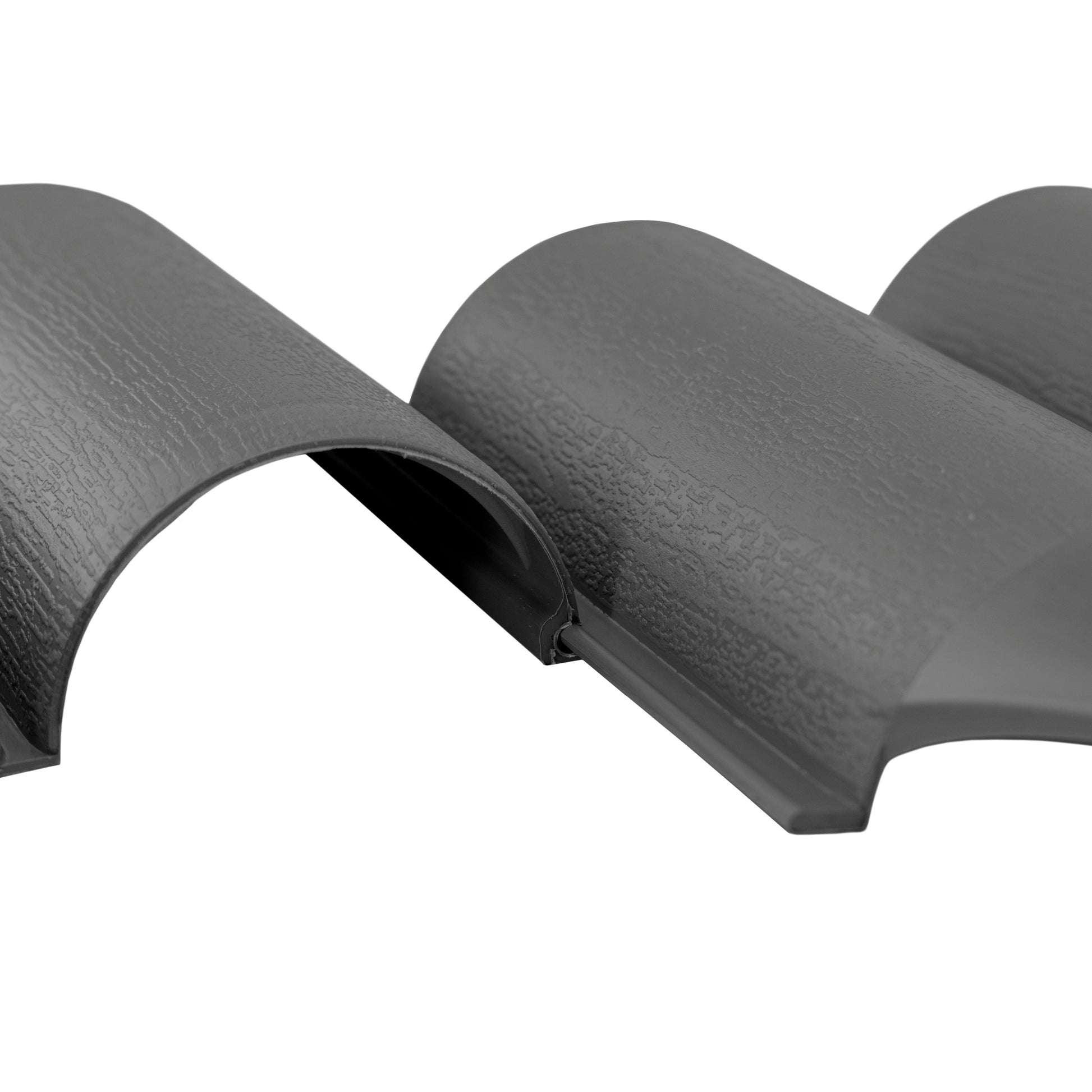 Lawn Edging, Plastic Palisade Wood Effect, 2.5m Box, Gray - Best4Trade-Retail Garden tools & Accesories