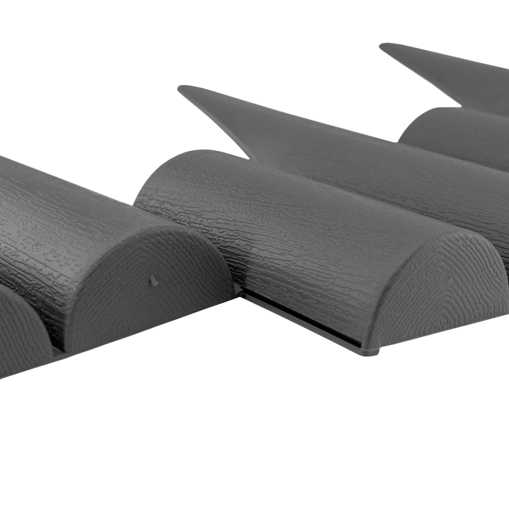 Lawn Edging, Plastic Palisade Wood Effect, 2.5m Box, Gray - Best4Trade-Retail Garden tools & Accesories