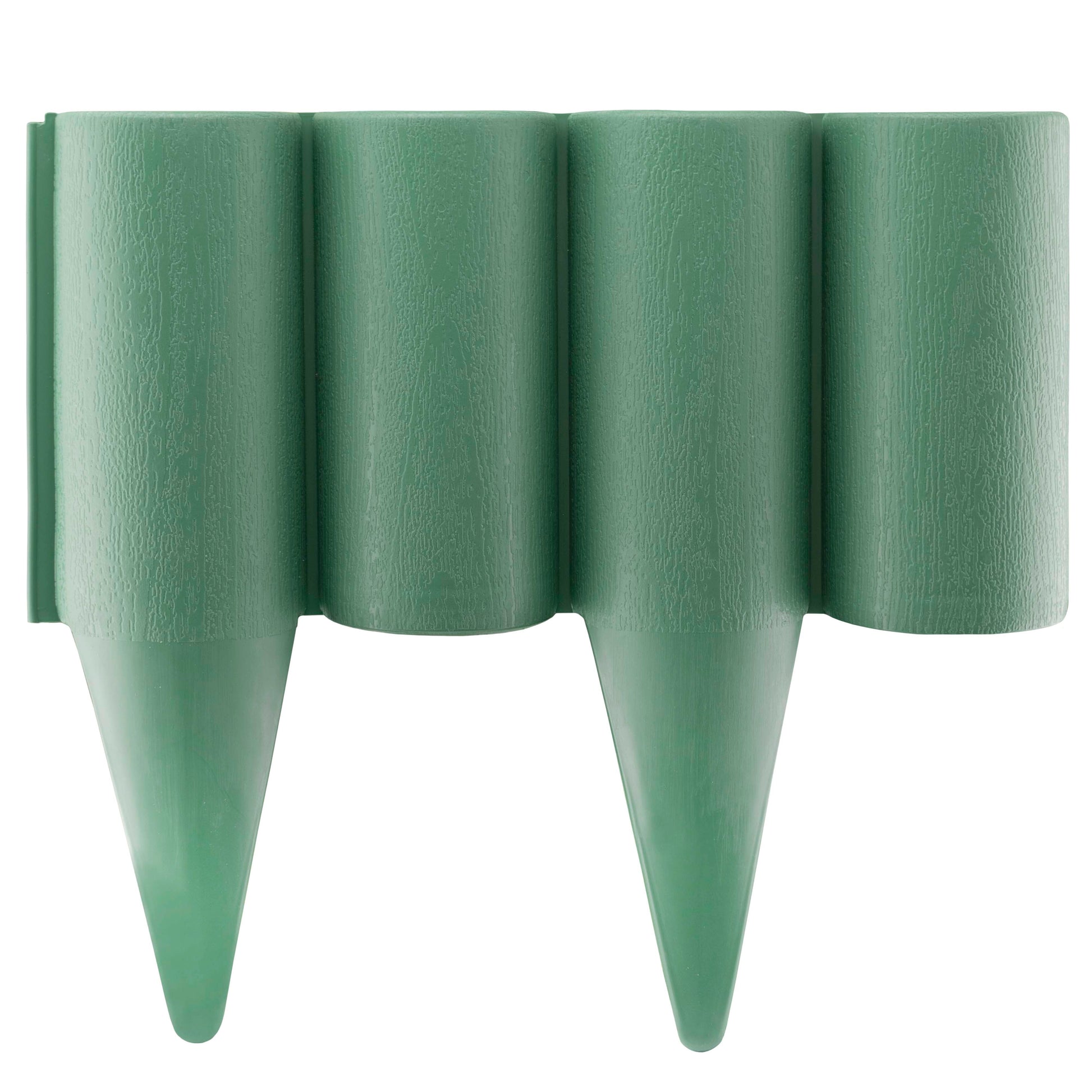 Lawn Edging, Plastic Palisade Wood Effect, 2.5m Box, Green - Best4Trade-Retail Garden tools & Accesories