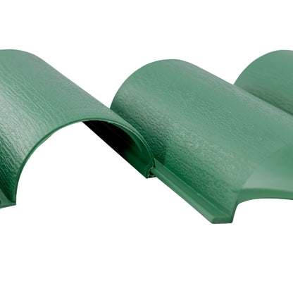 Lawn Edging, Plastic Palisade Wood Effect, 2.5m Box, Green - Best4Trade-Retail Garden tools & Accesories