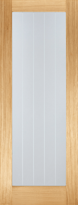 Oak Mexicano Pattern 10 Glazed Pre-Finished Internal Door - All Sizes - LPD Doors Doors