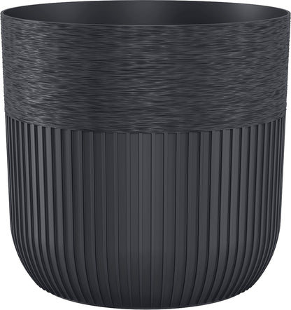 Luca Pot without Hole 140mm Deep Black