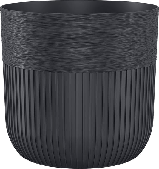 Luca Pot without Hole 190mm Deep Black