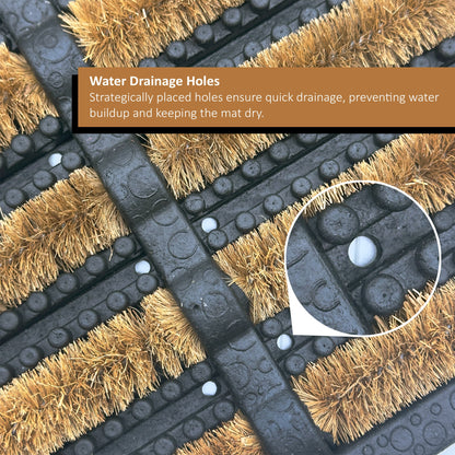 Rubber and Coir Scraper Door Mat
