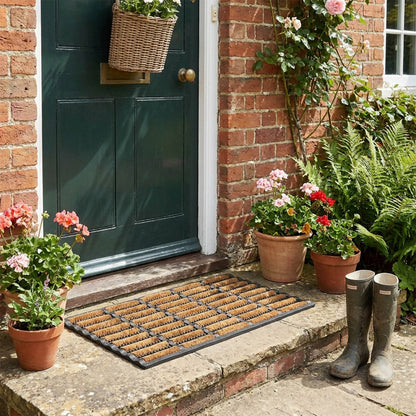 Rubber and Coir Scraper Door Mat