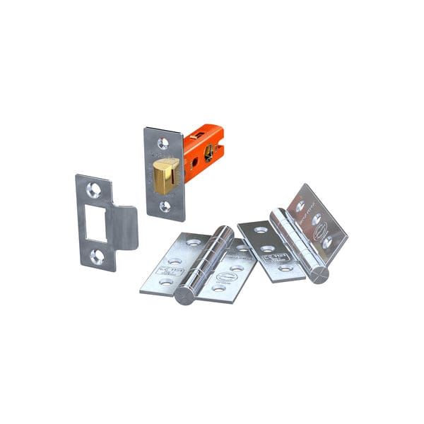 Latch and Hinge Door Pack x 64mm Latch / 76mm Hinges - All Finish - Sparka Uk Doors