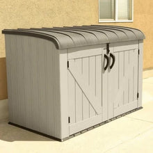 Load image into Gallery viewer, Lifetime 6ft x 3.5ft Heavy Duty Horizontal Storage Plastic Shed - Store More Garden Buildings
