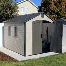 Load image into Gallery viewer, Lifetime 8ft x 10ft Special Edition Heavy Duty Plastic Garden Shed - Store More Garden Buildings
