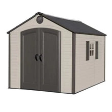 Load image into Gallery viewer, Lifetime 8ft x 10ft Special Edition Heavy Duty Plastic Garden Shed - Store More Garden Buildings
