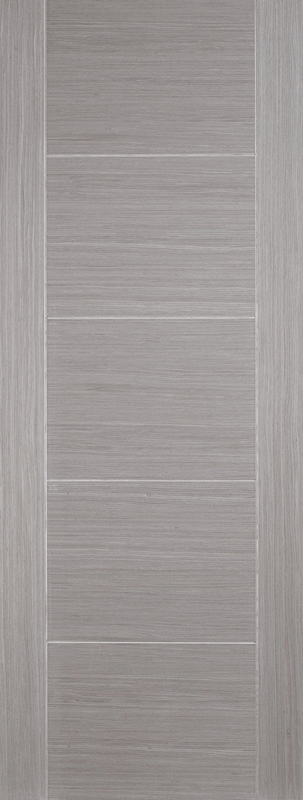 Vancouver Light Grey Pre-Finished 5 Panel Interior Door - 1981mm x 686mm - LPD Doors