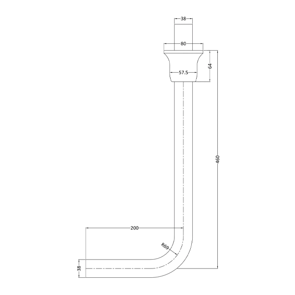 Low Level Flush Pipe Pack - Bayswater