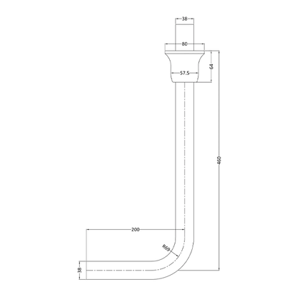 Low Level Flush Pipe Pack - Bayswater