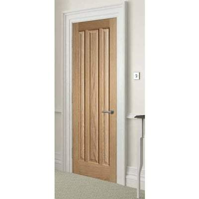 Oak Kilburn 3 Panel Un-Finished Internal Fire Door FD30 - 1981mm x 686mm - LPD Doors