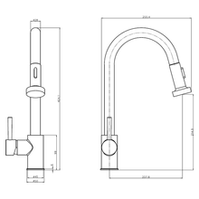Load image into Gallery viewer, Marta Single Lever Pull Out Spray Kitchen Tap - Reginox
