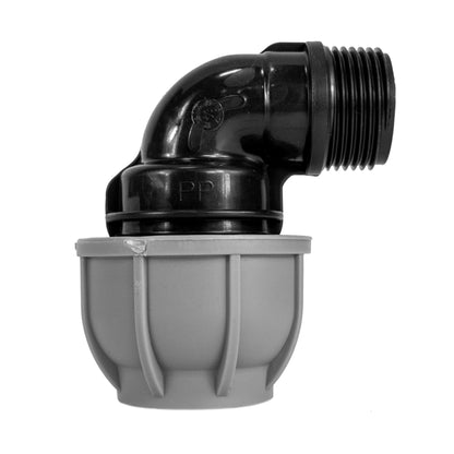 Wall Flange Kit 20mm MDPE - Lever Valve & 20mm MDPE Elbow Outlet - Best4Trade-Retail Tech Hose & Fittings