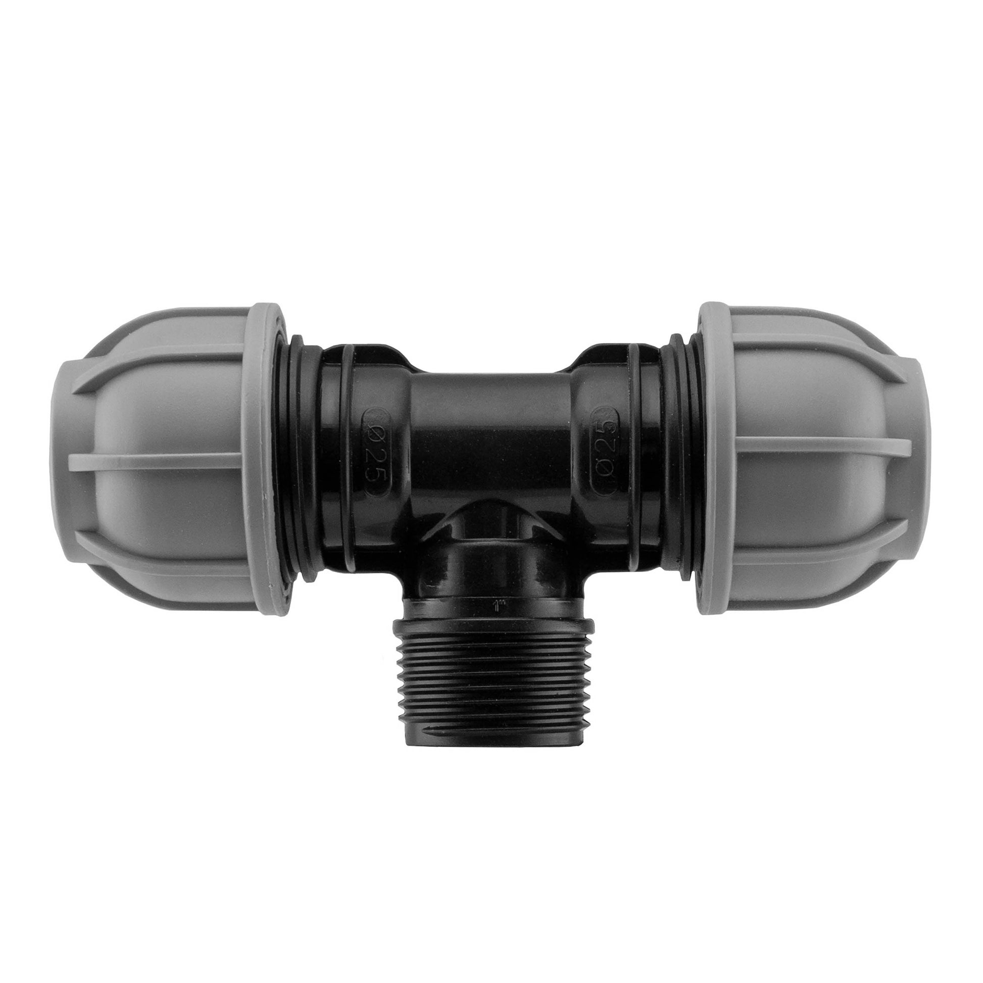 Wall Flange Kit 20mm MDPE - Lever Valve & 20mm MDPE Tee Outlet - Best4Trade-Retail Tech Hose & Fittings