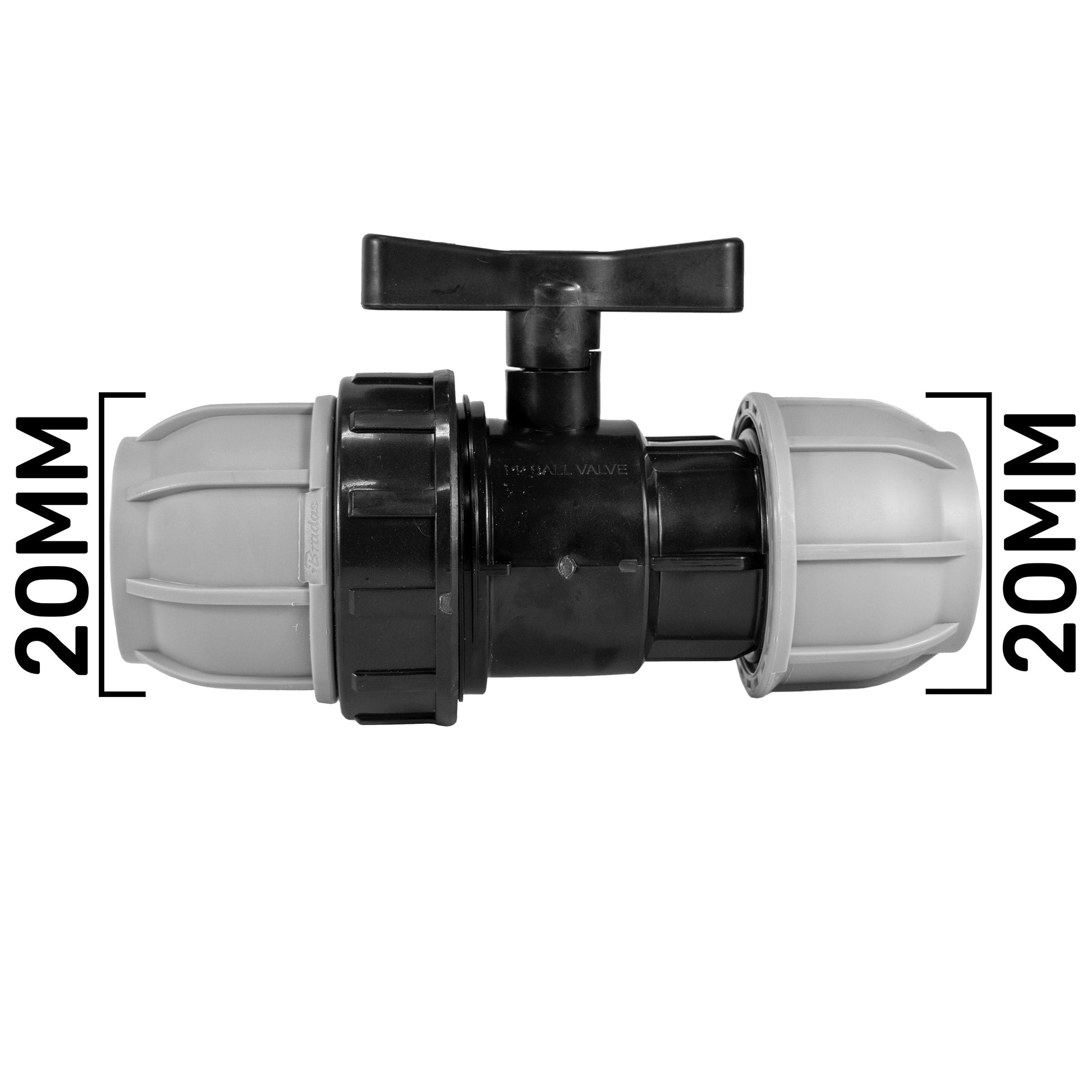 Wall Flange Kit 20mm MDPE + MDPE Valve + Geka ½” + 25mm Geka Hosetail - Best4Trade-Retail Tech Hose & Fittings