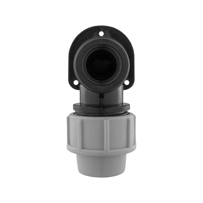 Wall Flange Kit 25mm MDPE + 25mm MDPE Valve + 3/4" Camlock Type B+E - Best4Trade-Retail Tech Hose & Fittings