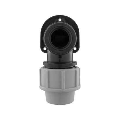 Wall Flange Kit 25mm MDPE + Lever Valve + ¾” BSP Geka - Best4Trade-Retail Tech Hose & Fittings