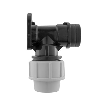 Wall Flange Kit 25mm MDPE + Lever Valve + 25mm MDPE Tee - Best4Trade-Retail Tech Hose & Fittings