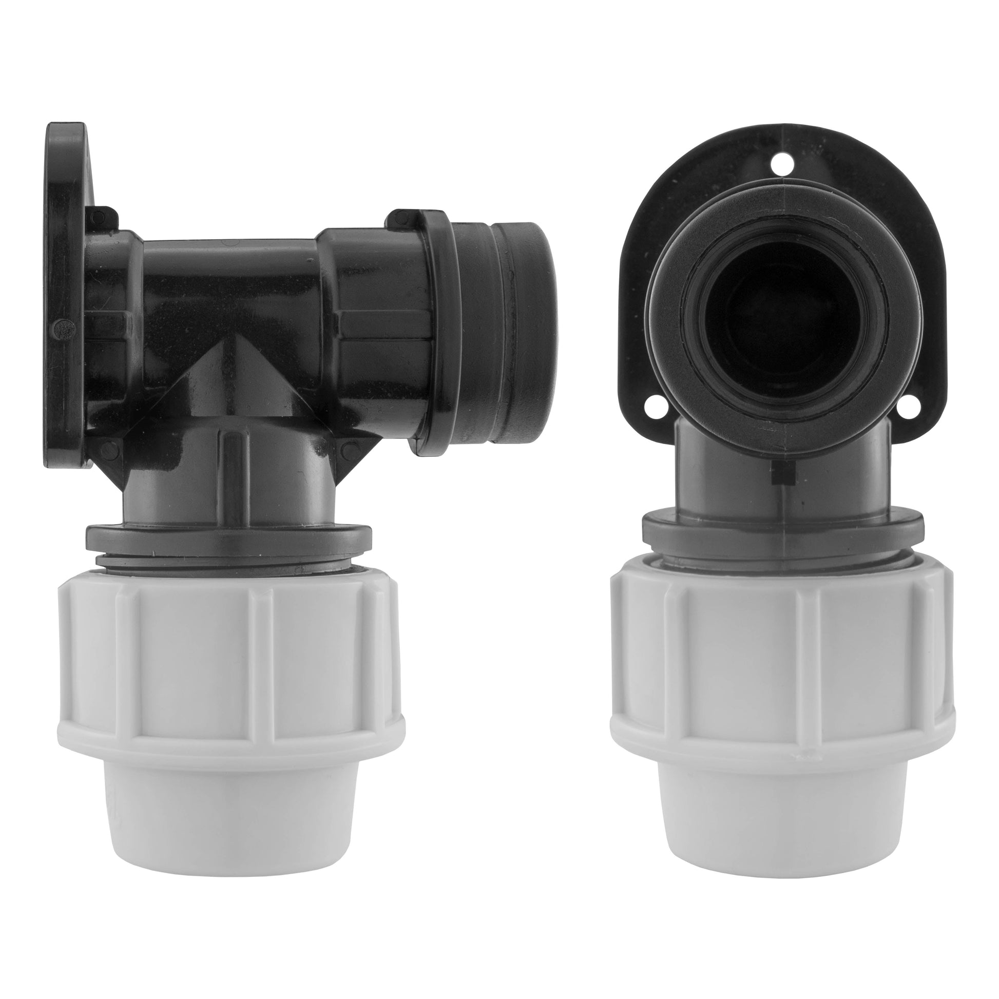 Wall Flange Kit 25mm MDPE + Lever Valve + 20mm MDPE Elbow - Best4Trade-Retail Tech Hose & Fittings
